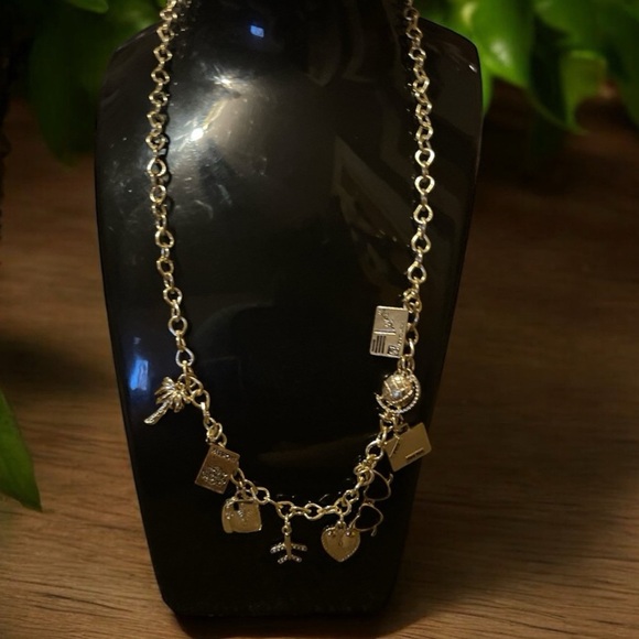 Jewelry - Gold plated adjustable Charm Necklace NWOT